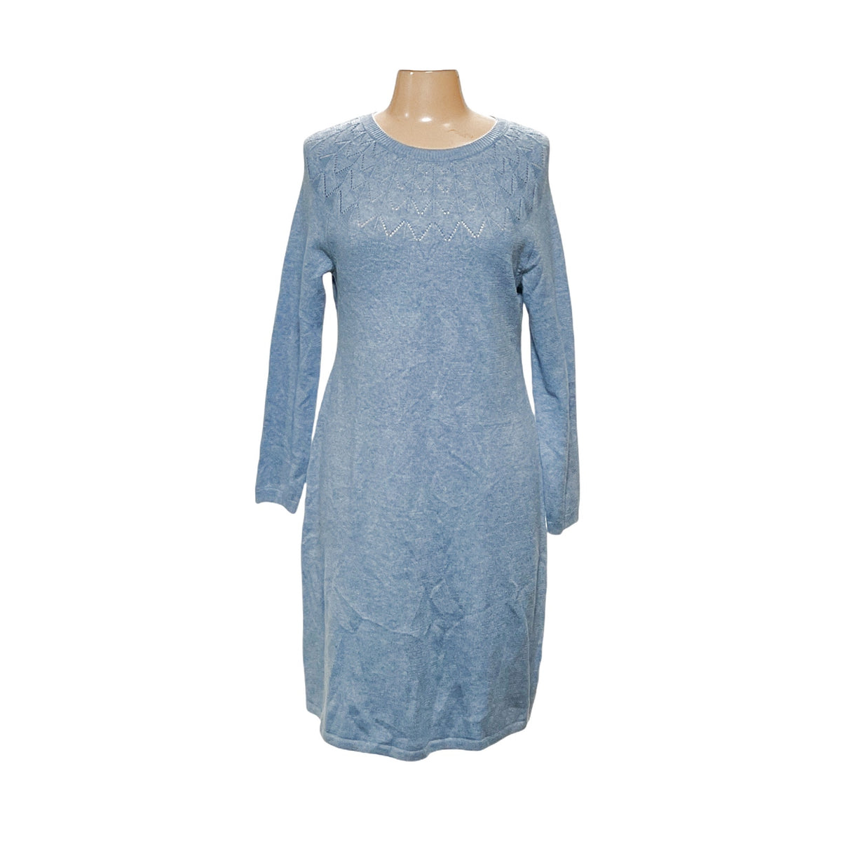 Talbots Blue A-Line Knit Dress - Lp