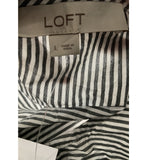 LOFT Multicolor Striped Blouse, Size L