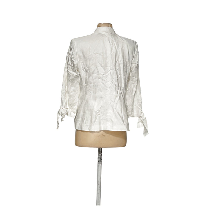 Nine West White Linen Blazer - Size 4