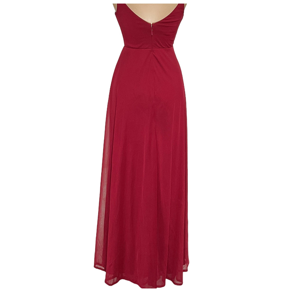 Azazie Red Maxi Dress - Size 4