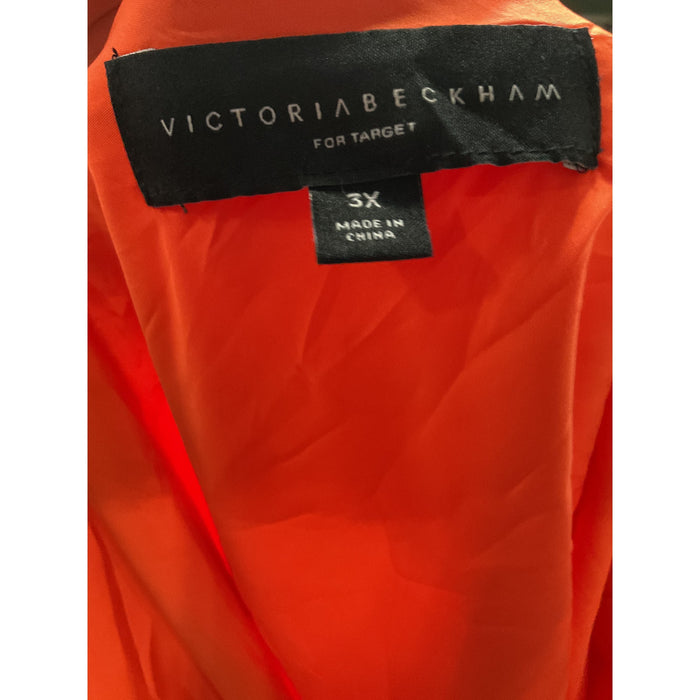 Victoria Beckham Plus Size Orange Shift Dress