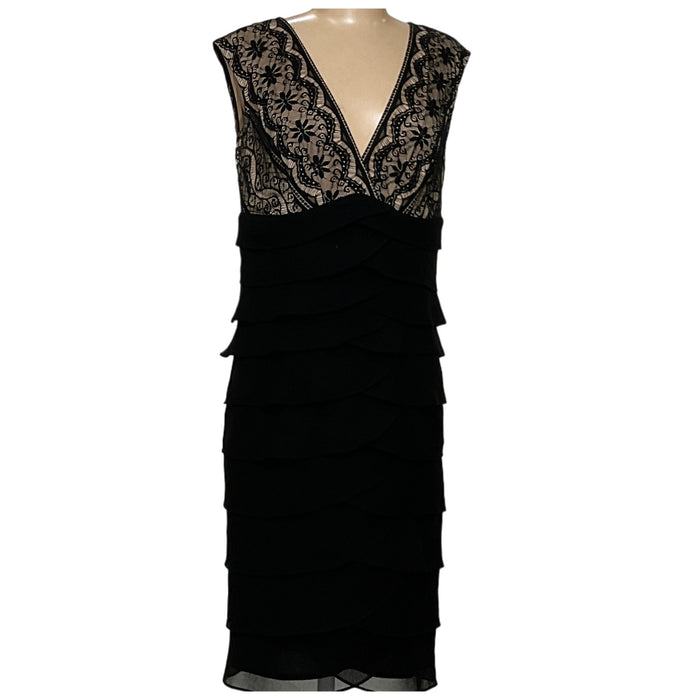 Jessica Howard Black Shift Dress 8