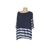Soft Surroundings Blue Rayon Blouse 2X