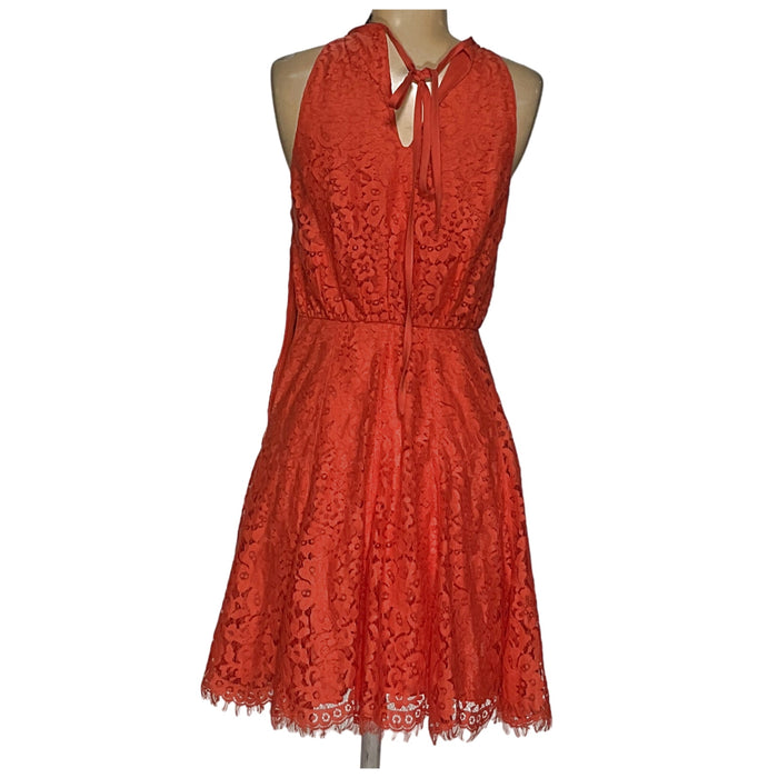 Juicy Couture Orange Blouson Midi Dress Size 0