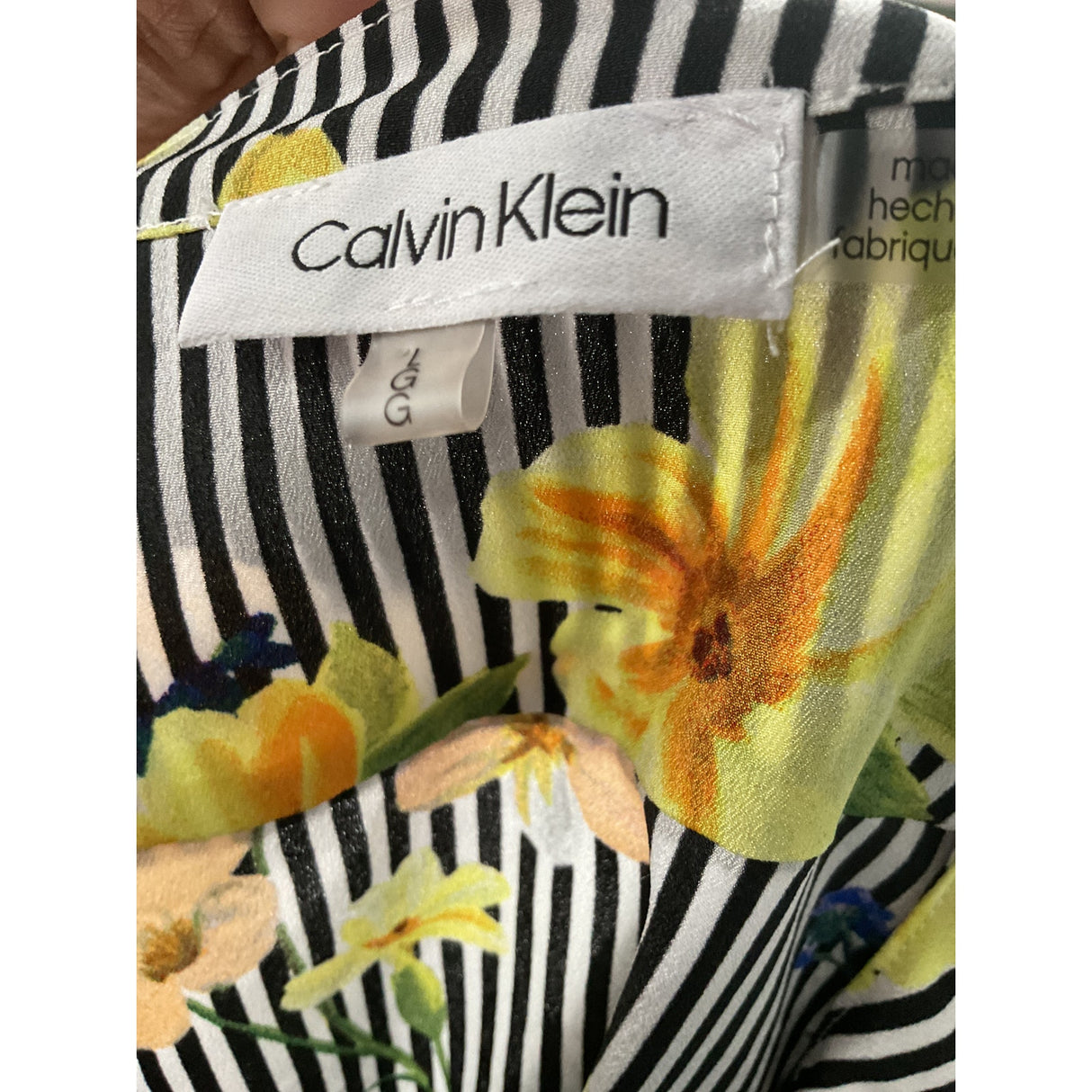 Calvin Klein Multicolor Button-Up Top L