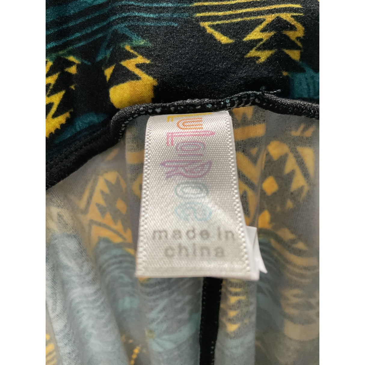 Lularoe Green Graphic Print Leggings - One Size