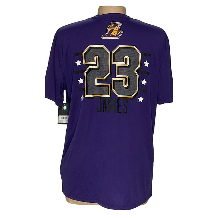 NBA Men's Purple Polyester T-Shirt - XL