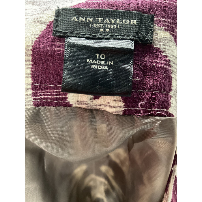 Ann Taylor Purple Mini Skirt - Size 10