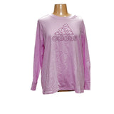 2XS adidas Purple Cotton Activewear Top