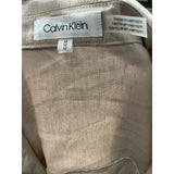 Calvin Klein Beige Linen Jacket - Women's M