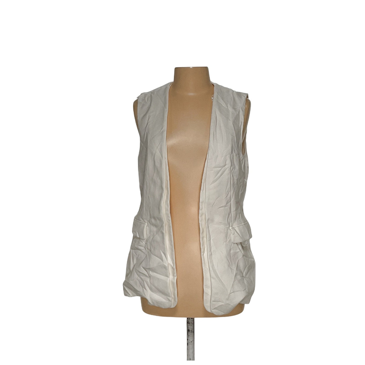 Cream ZARA 100% Cotton Vest Sweater