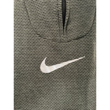 Nike Women's Green Striped Henley Sweatshirt