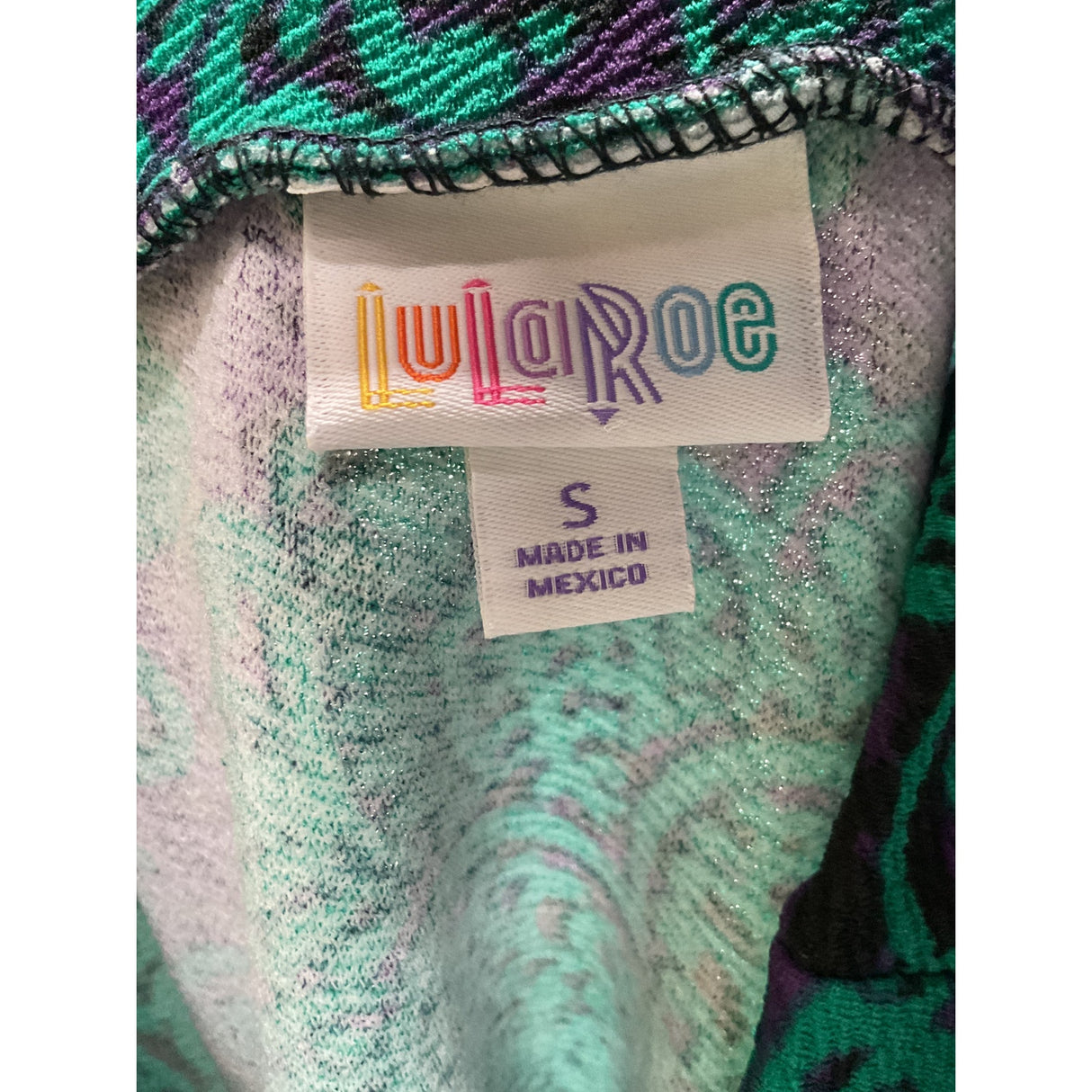 Lularoe Green Floral Skirt - Size S