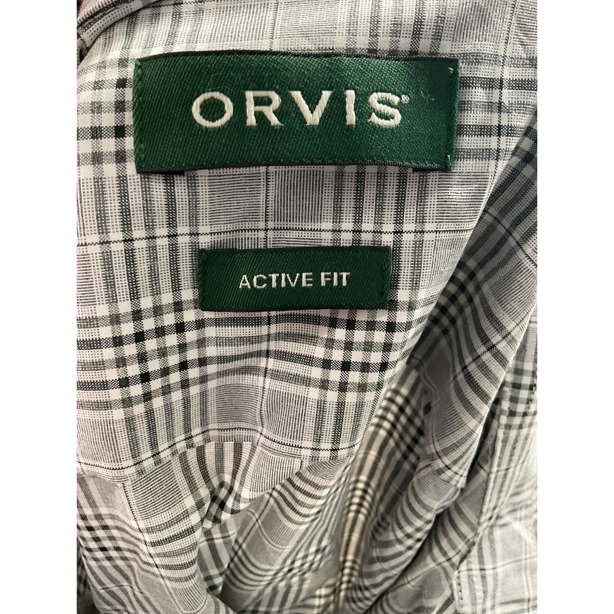 Orvis Men's Gray Button-Up Shirt