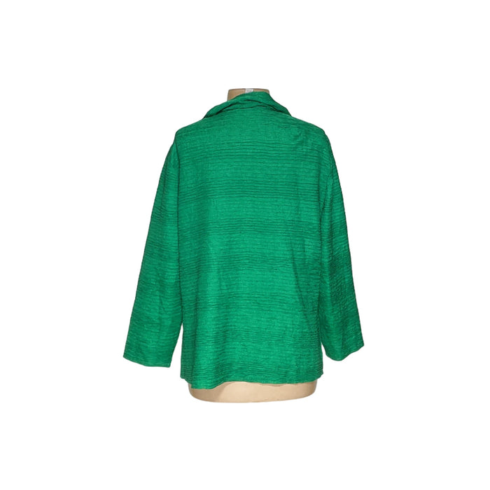 Chico's Green Polyester Cardigan Sweater Size 3