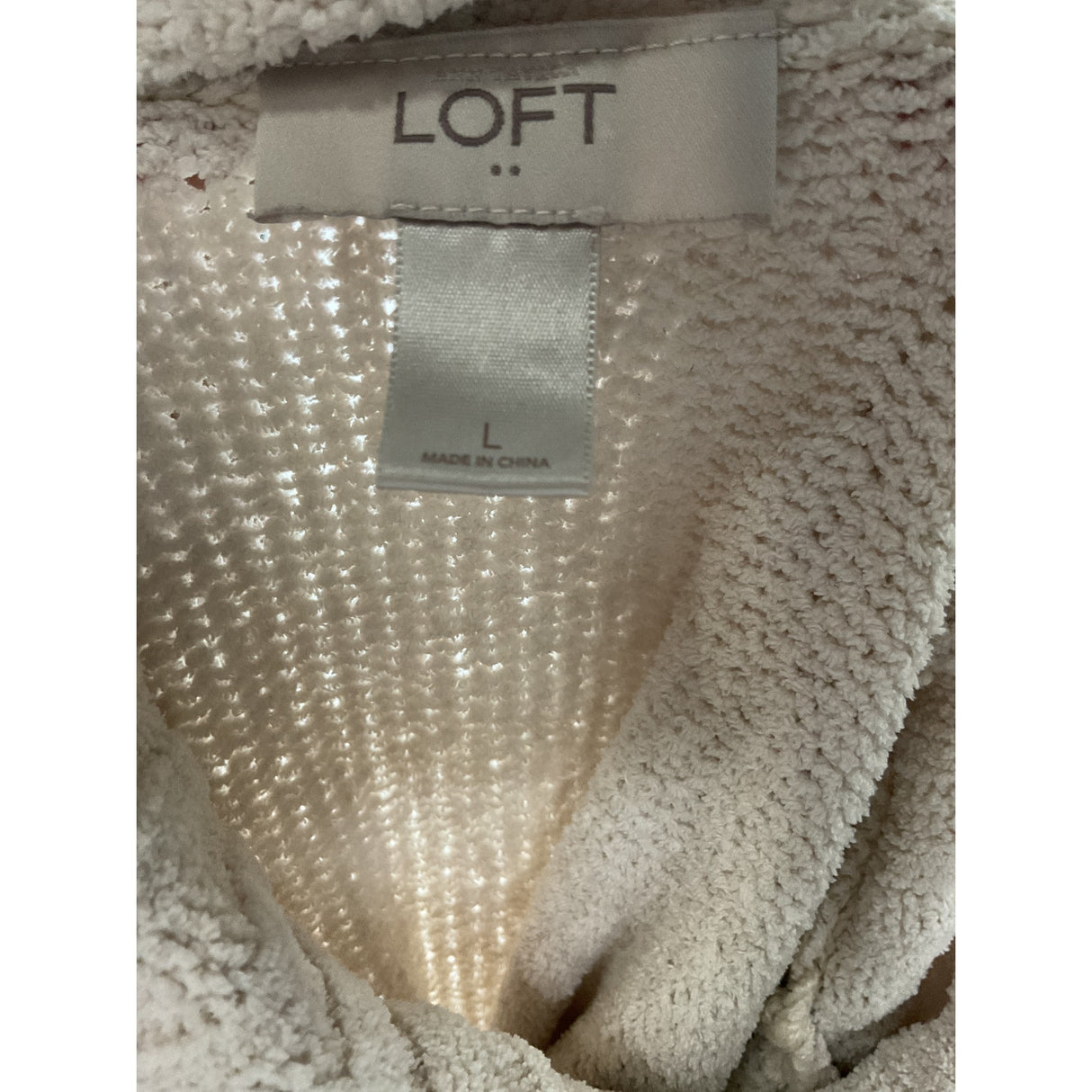 LOFT Cream Pullover Sweater - Size L