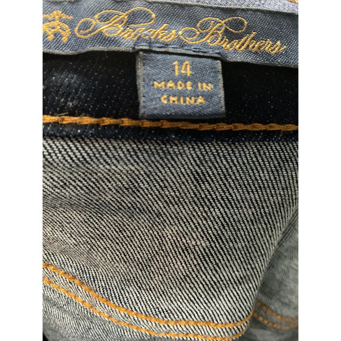 Brooks Brothers Blue Ankle Jeans, Size 14