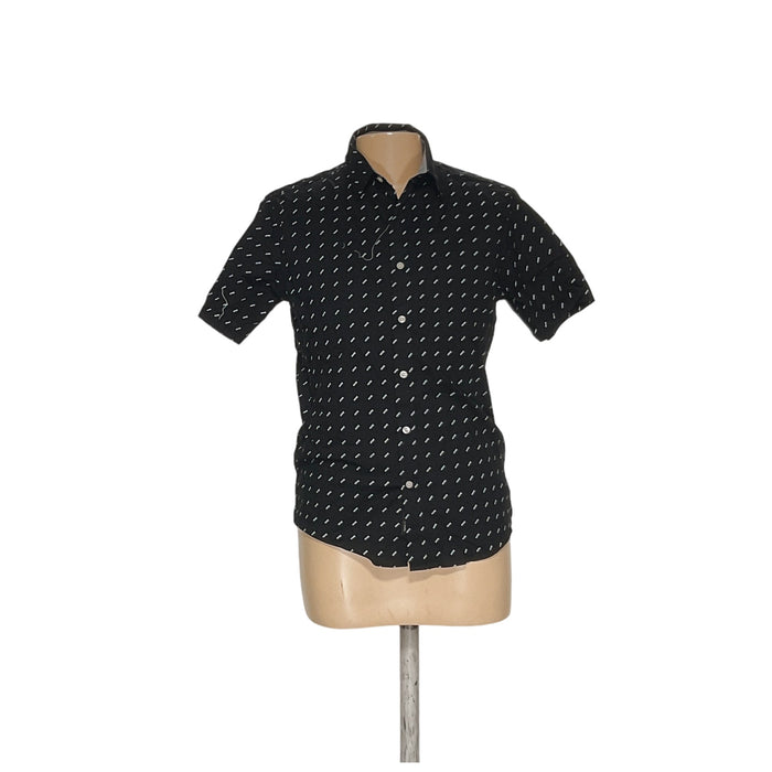 Michael Kors Men's Black Button-Up Shirt