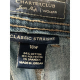 Charter Club Blue Straight Jeans