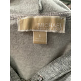 MICHAEL Kors Gray Cotton Full Zip Sweater