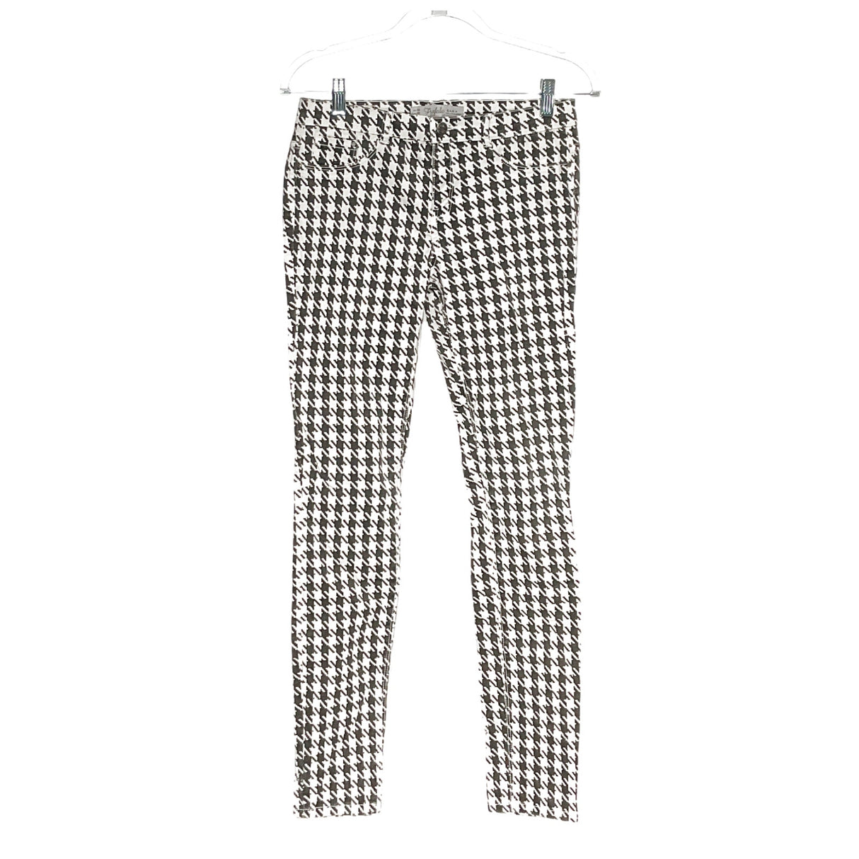 ZARA Women's Black Houndstooth Skinny Pants