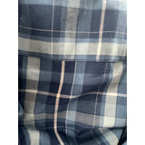 Nautica Blue Buffalo Plaid Short Sleeve Shirt XL