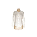 Anthropologie White Button-Up Top