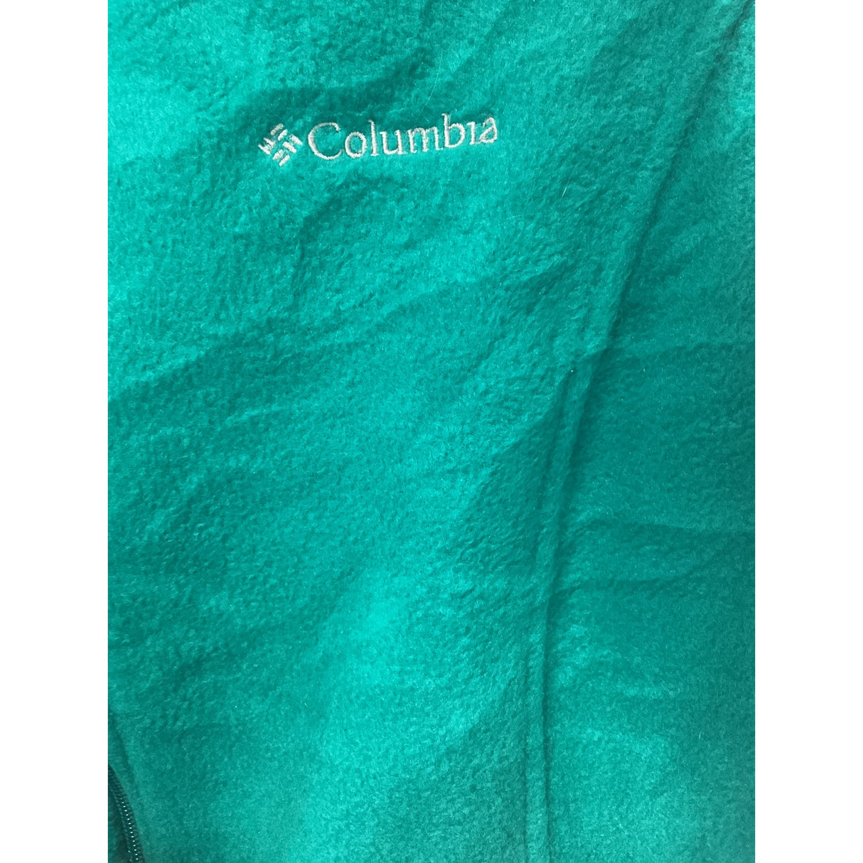 Columbia Women's Green Fleece Full Zip Sweater