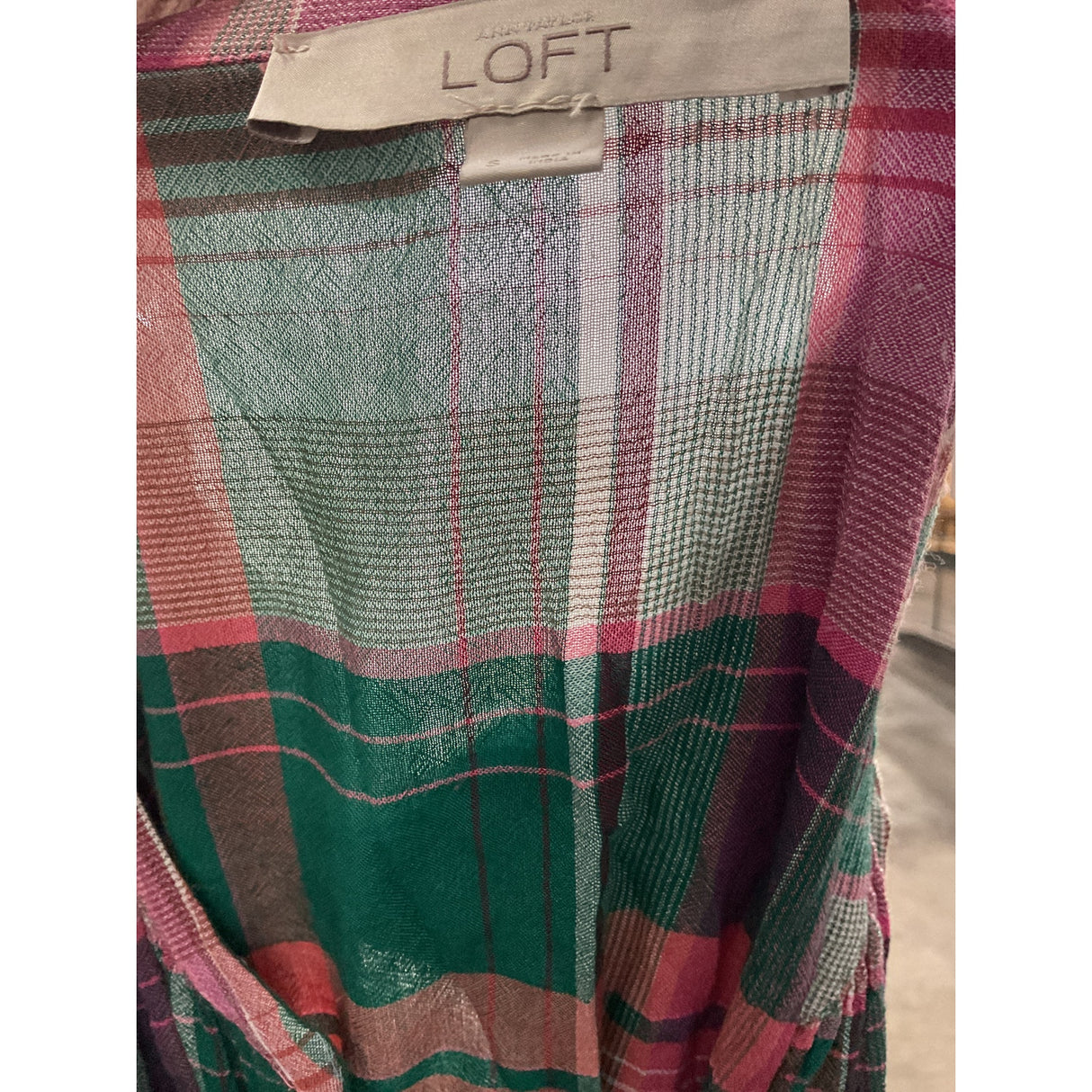 LOFT Multicolor Midi Shift Dress