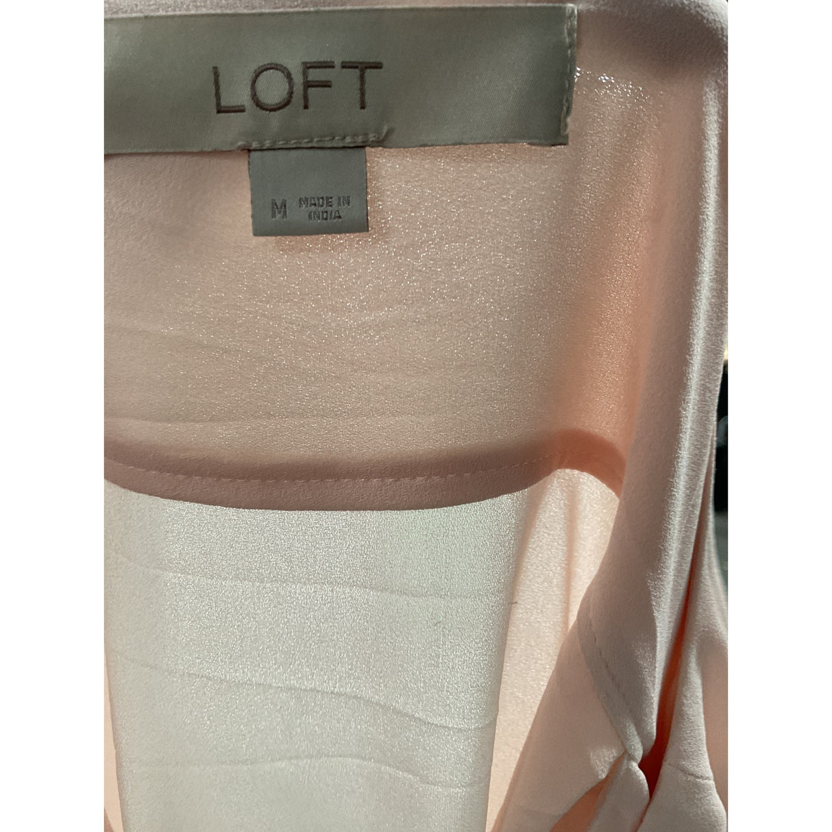 LOFT Pink Polyester Blouse (M)