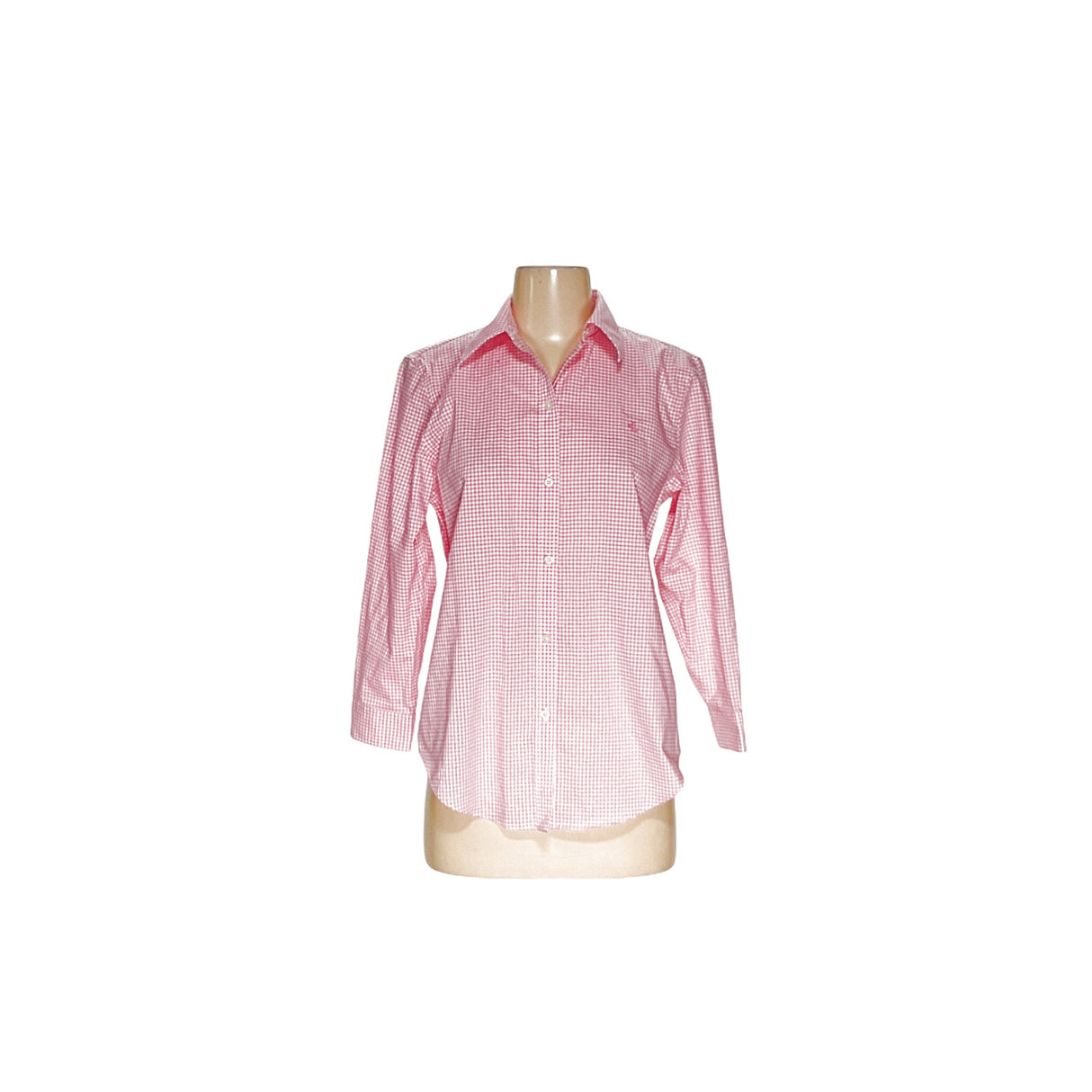 RALPH LAUREN Pink Gingham Button-Up