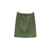 J. Crew Green Linen A-Line Skirt Size 6