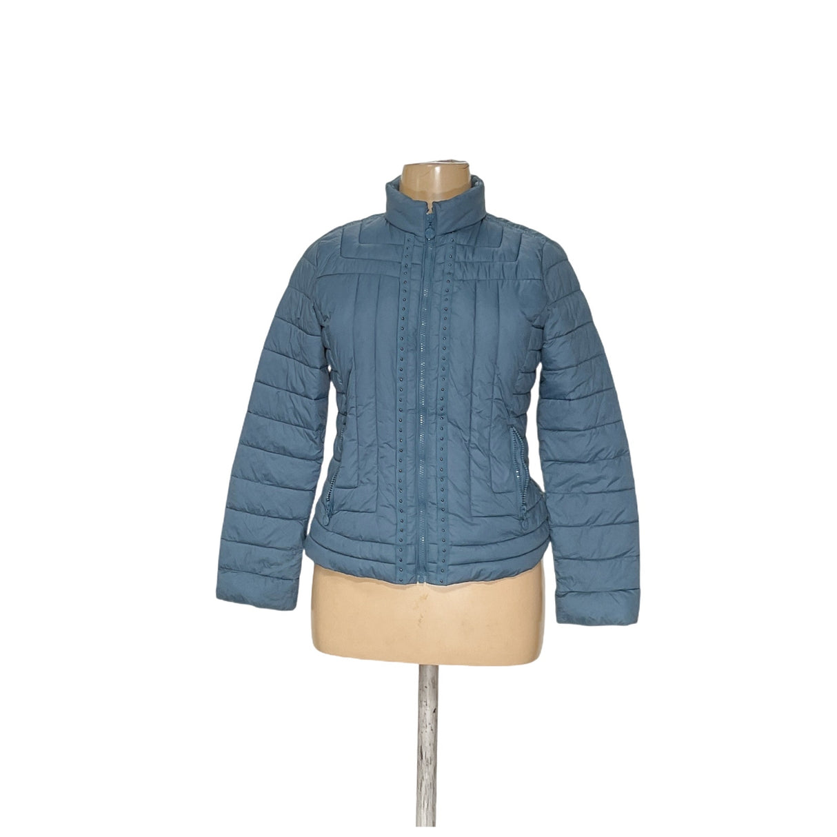 Bernardo Blue Quilted Jacket for Women - Size L