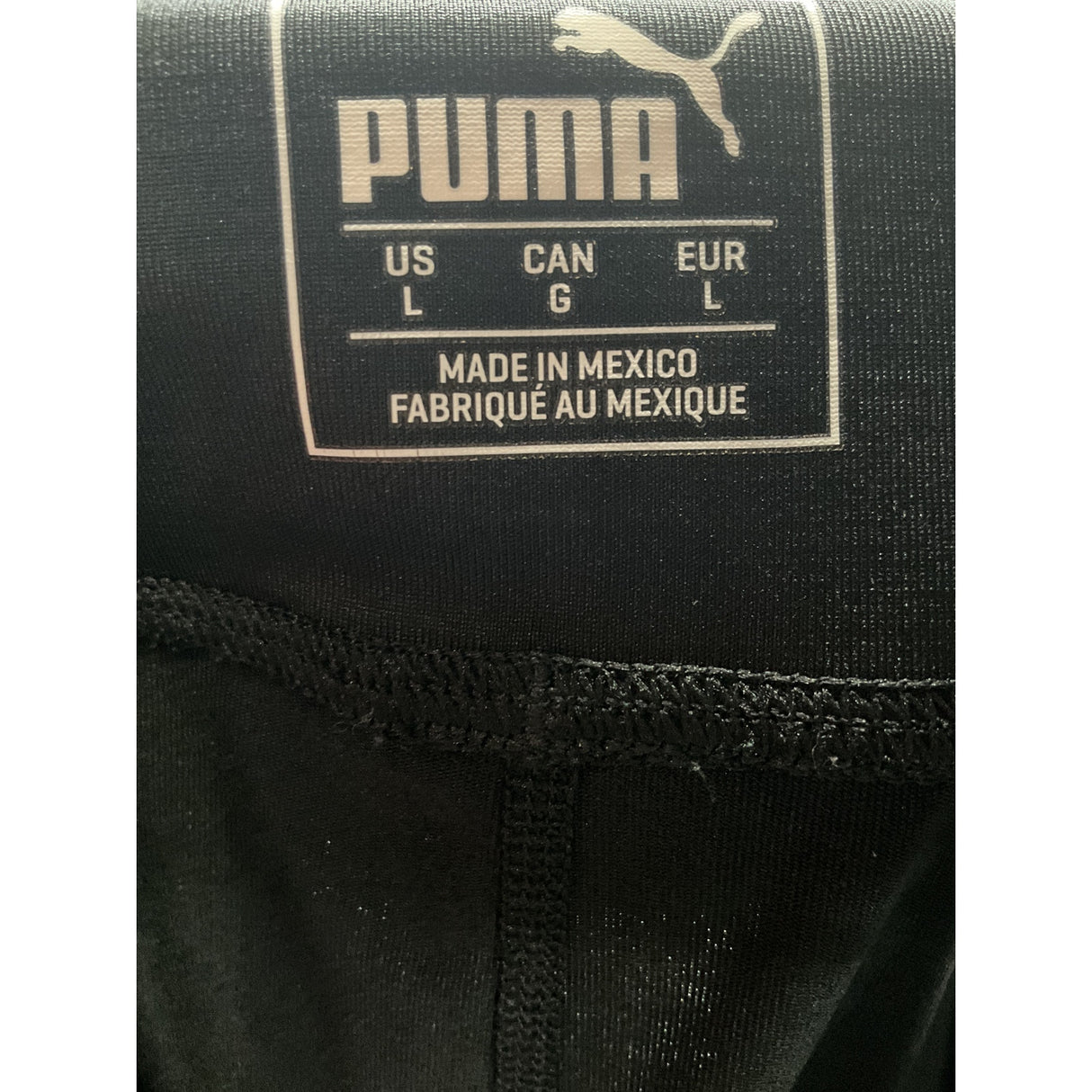 Puma Black Women's Biker Shorts - Size L