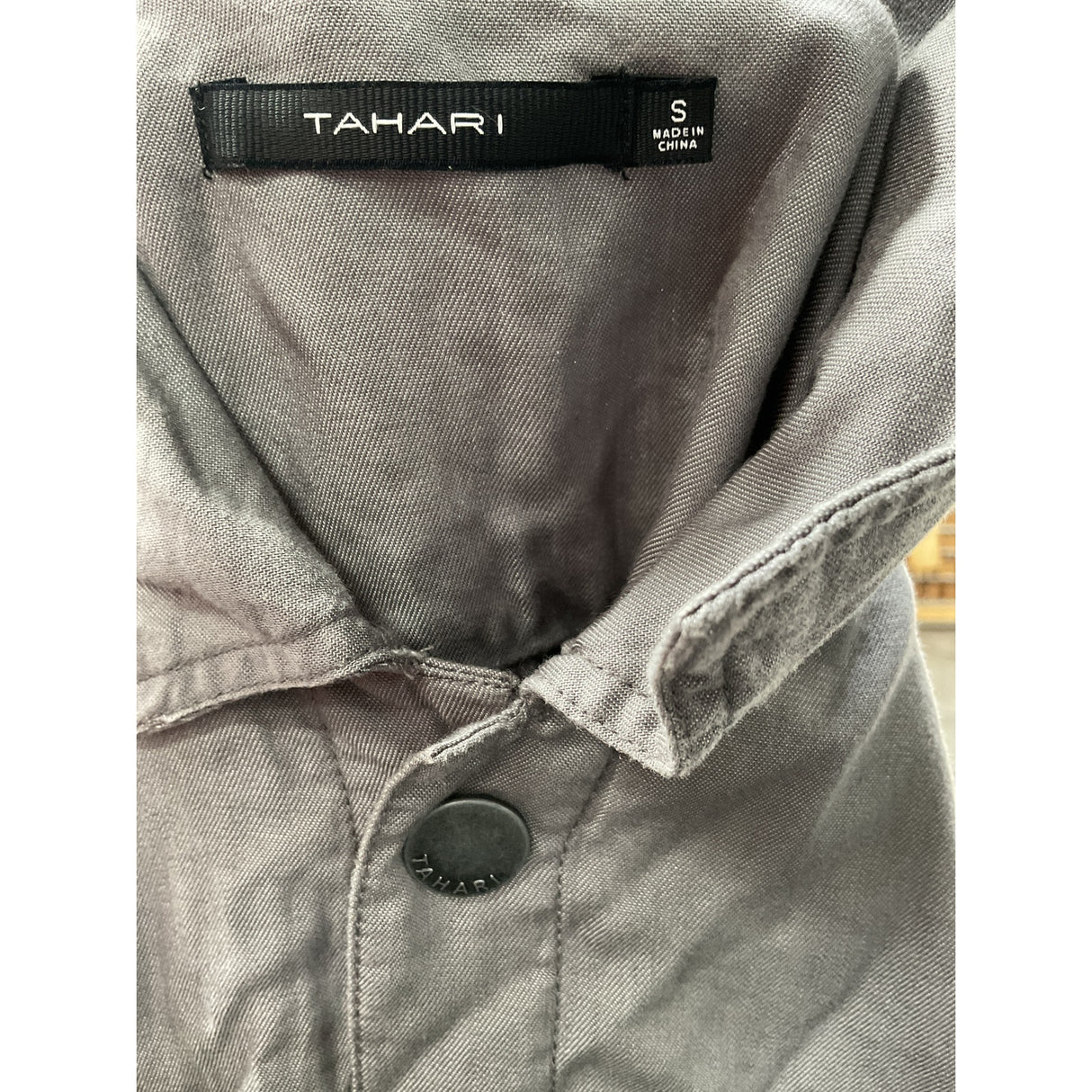 Tahari Gray Basic Jacket, Size S