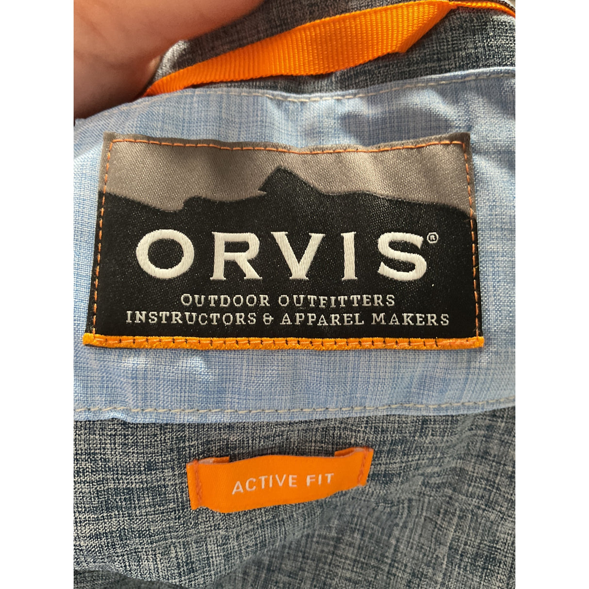 Orvis Blue Button-Up Shirt - Men's 2XL