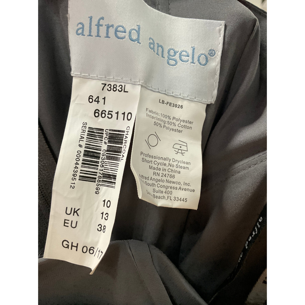 Alfred Angelo Gray Maxi Dress Size 10