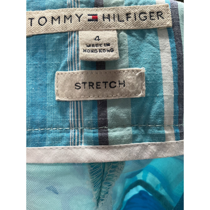 Tommy Hilfiger Blue Cotton Mini Skirt