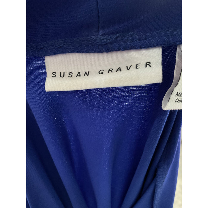 Susan Graver Blue 3X Plus Basic Jacket