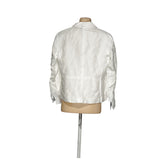 Nine West White Linen Blazer - Women's M