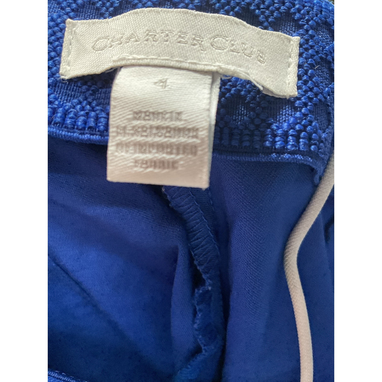 Charter Club Women's Blue Ankle Pants Size 4