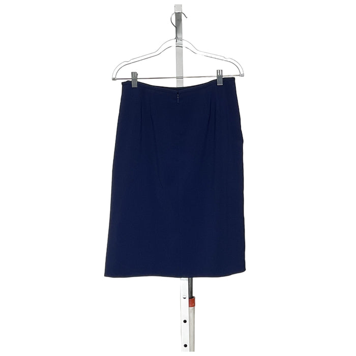 Le Suit Blue Mini Skirt - Size 10P