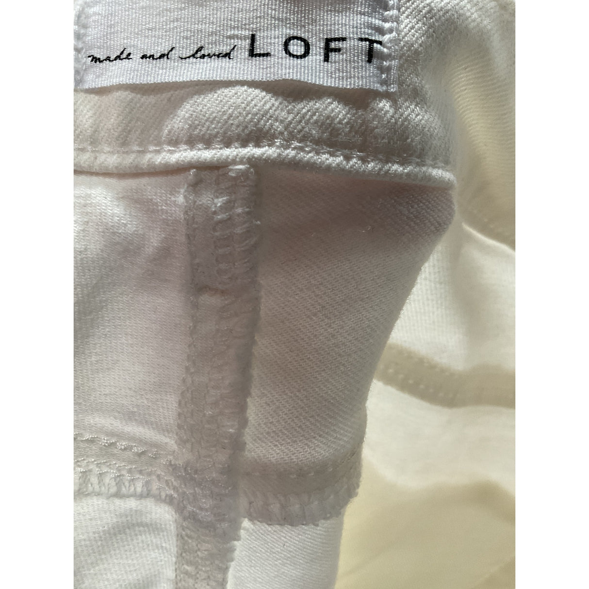 LOFT White Ankle Jeans - Size 10