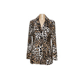 Cache Black Animal Print Jacket - Size M