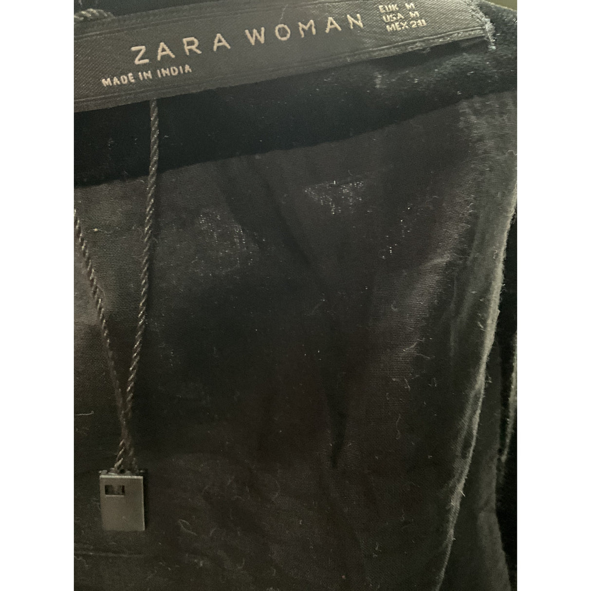 ZARA Multicolor Velvet Mini Skirt M