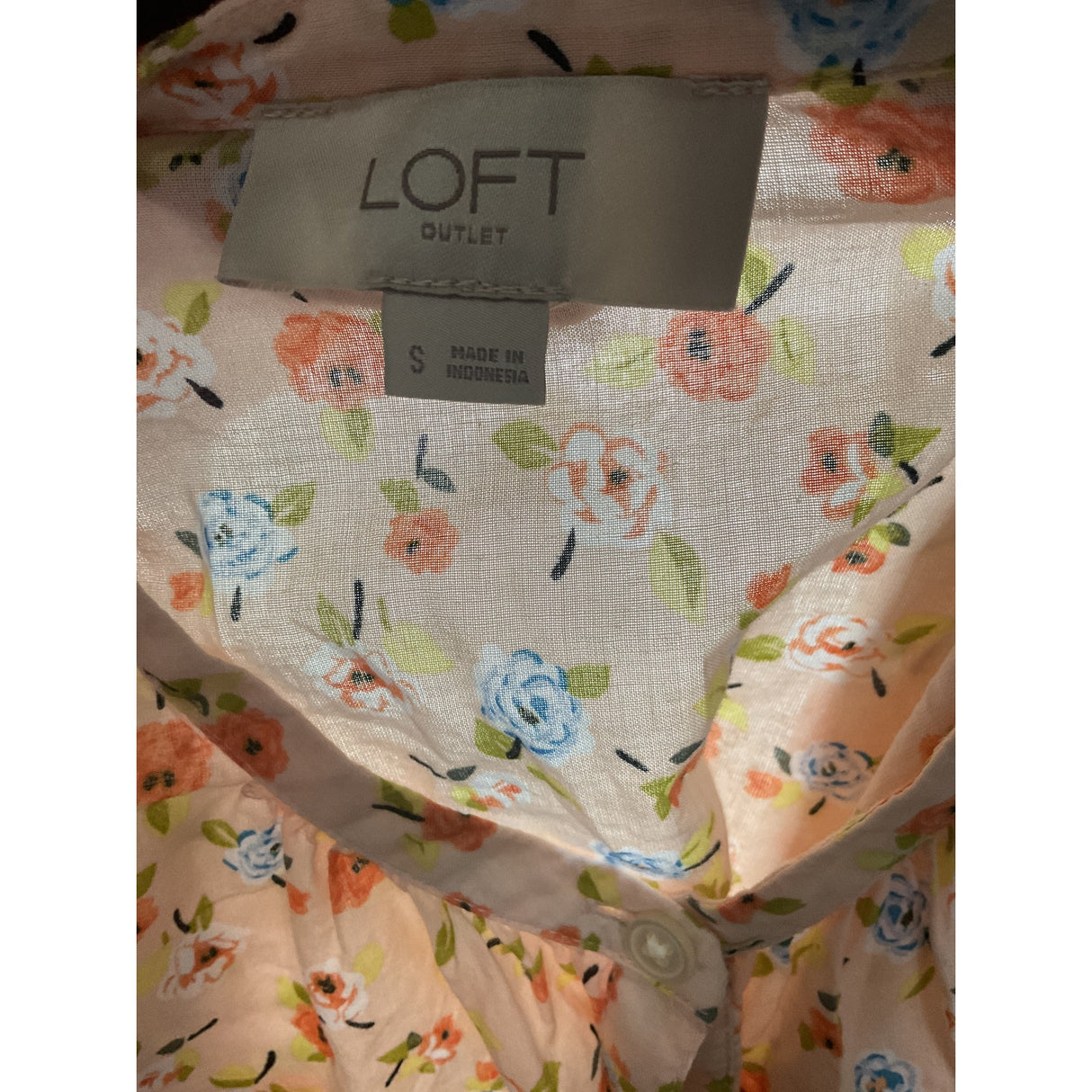 LOFT Multicolor Floral Blouse - Women's Size S