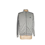 Adidas Men's Gray Full Zip Sweatshirt - Size L