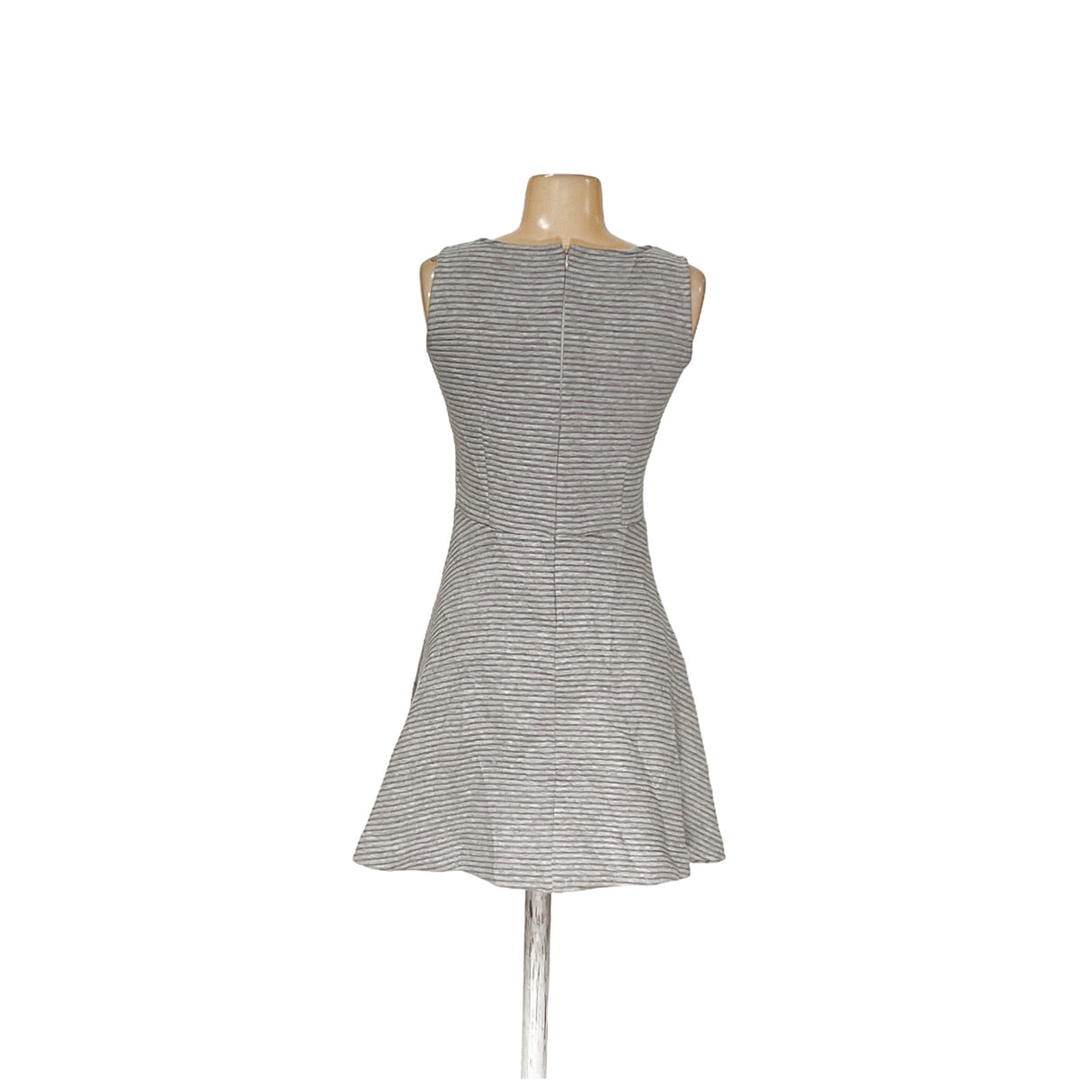 LOFT Gray Midi A-Line Dress (0p)