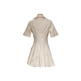 ZARA Beige A-Line Dress - Size M