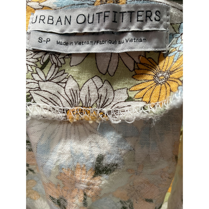 Urban Outfitters Petite Multicolor Linen Mini Skirt